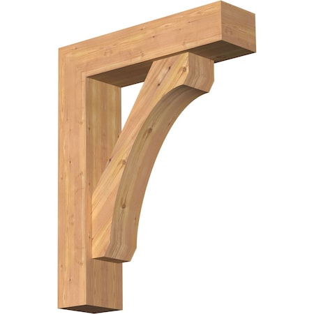 Legacy Block Smooth Bracket W/ Offset Brace, Western Red Cedar, 7 1/2W X 30D X 38H